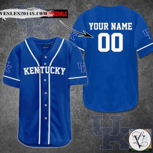 Kentucky Wildcats Men’s Basketball Personalized Baseball Jersey