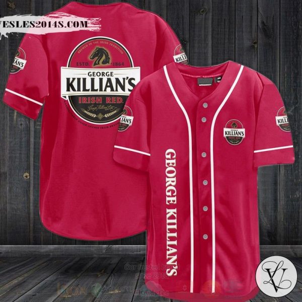 Killians Irish Red Baseball Jersey Shirt