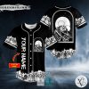 Kissing Flame Skull Custom Baseball Jersey