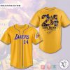 Kobe Bryant 24 Los Angeles Lakers Thank you for the memories Baseball Jersey