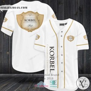 Korbel Champagne Cellars logo white Baseball Jersey