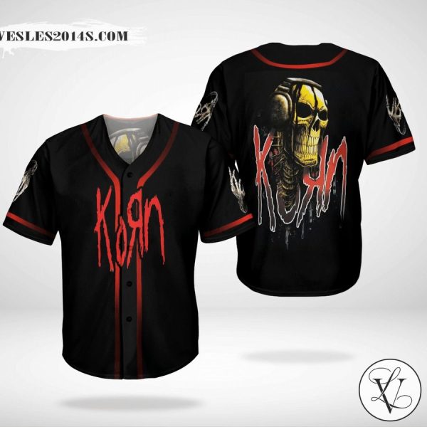 Korn Band Skull Baseball Jersey Shirt