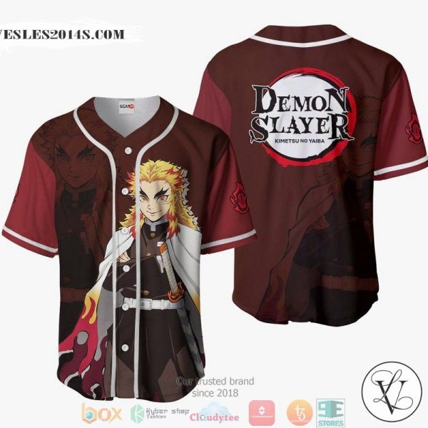 Kyojuro Rengoku Demon Slayer Baseball Jersey Shirt