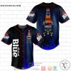 Labatt Blue Light Flame Skull Baseball Jersey