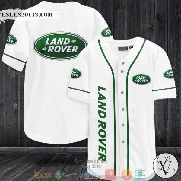Land Rover White Baseball Jersey