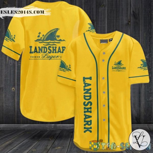 Landshark Lager Baseball Jersey Shirt 290121