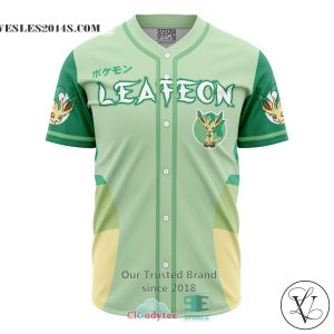 Leafeon Eeveelution Pokemon Baseball Jersey