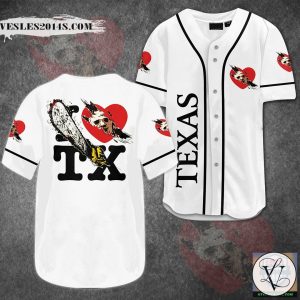 Leatherface Love Texas Baseball Jersey
