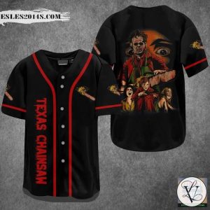 Leatherface Texas Chainsaw Baseball Jersey Shirt