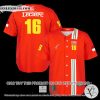 Leclerc 16 Red Baseball Jersey