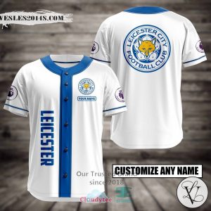 Leicester City F.C. Custom Name Baseball Jersey Shirt
