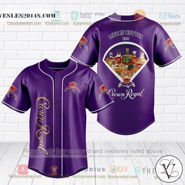 Life Better With Crown Royal Baseball Jersey