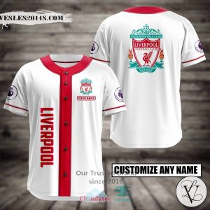 Liverpool F.C. Custom Name Baseball Jersey Shirt