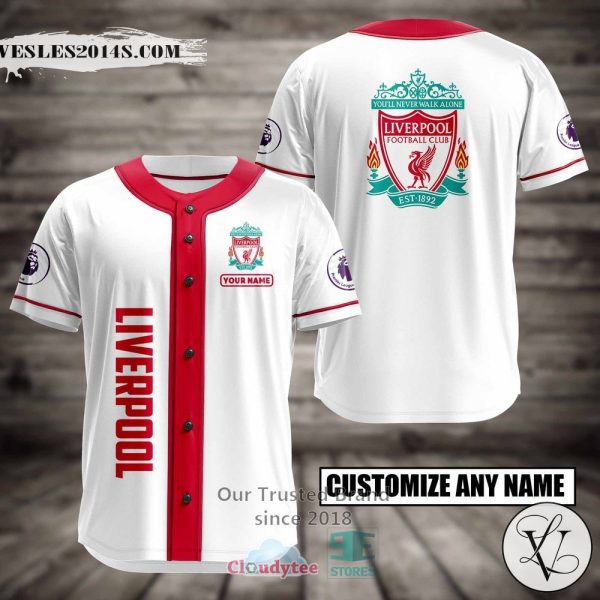 Liverpool F.C. Custom Name Baseball Jersey Shirt