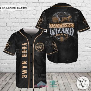 Lord of the Rings Wandering Wizard Custom Name Baseball Jersey