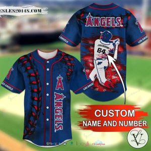 Los Angeles Angels MLB Personalized Baseball Jersey Shirt