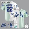 Los Angeles Dodgers Bad Bunny 22 Baseball Jersey feX