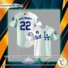 Los Angeles Dodgers Bad Bunny white green Baseball Jersey