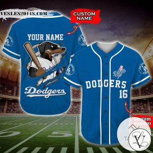 Los Angeles Dodgers Baseball Jersey MLB Custom Name And Number