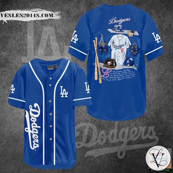 Los Angeles Dodgers Equipment Baseball Jersey Shirt