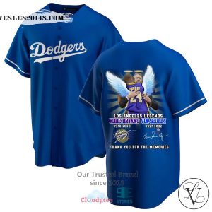 Los Angeles Dodgers Kobe Bryant Vin Scully Baseball Jersey