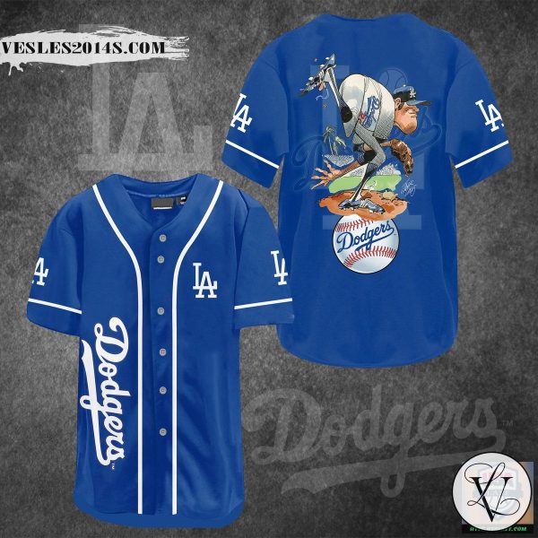 Los Angeles Dodgers Mascot Baseball Jersey Shirt