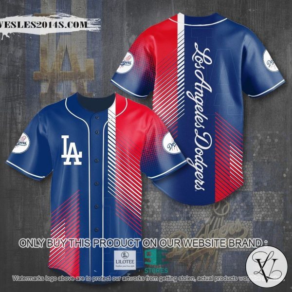 Los Angeles Dodgers Red Navy Baseball Jersey
