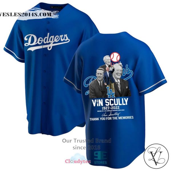 Los Angeles Dodgers Vin Scully Baseball Jersey