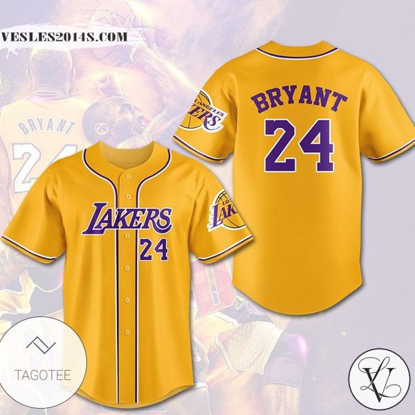 Los Angeles Lakers Bryant Baseball Jersey