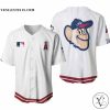 Los angeles angels mlb baseball team rally monkey logo white baseball jersey