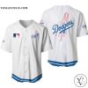 Los angeles dodgers mlb baseball team logo white baseball jersey