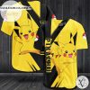 Lovely Pikachu All Over Print 3D Baseball Jersey – Yellow