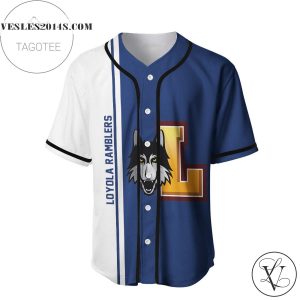 Loyola Ramblers Baseball Jersey Half Style – NCAA
