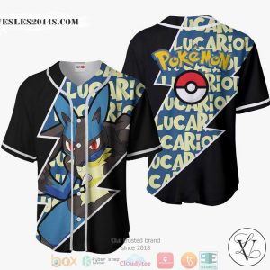Lucario Pokemon Baseball Jersey Shirt