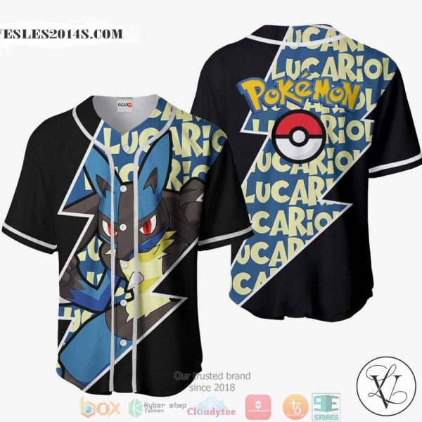 Lucario Pokemon Baseball Jersey Shirt
