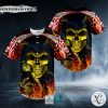 Lucifer Satan Grim Reaper Skull Baseball Jersey