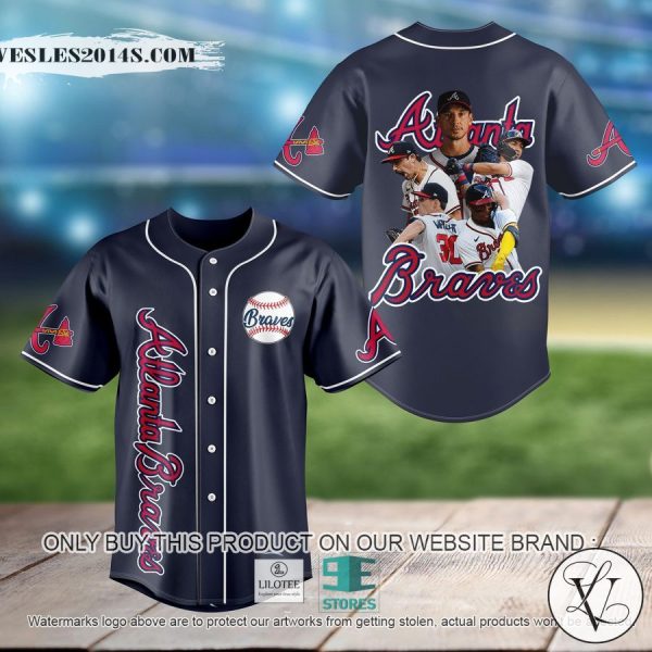 MLB Atlanta Braves Football Players Baseball Jersey