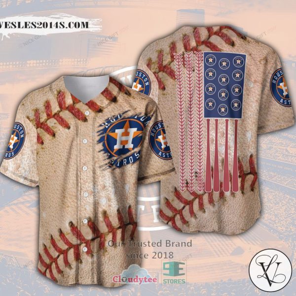 MLB Houston Astros United States Flag Baseball Jersey