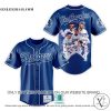 MLB Los Angeles Dodgers Team Football Players Blue Baseball Jersey