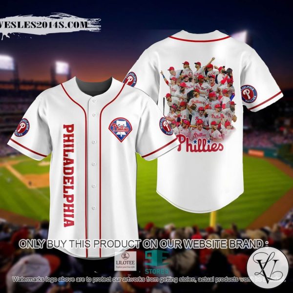 MLB Philadelphia Phillies Players White Baseball Jersey