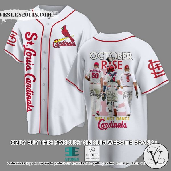 MLB St Louis Cardinals October Rise The Last Dance Baseball Jersey Shirt