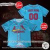 MLB St. Louis Cardinals Custom Name Blue Baseball Jersey