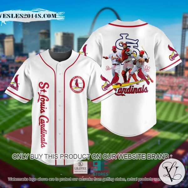 MLB St. Louis Cardinals FFootball Players White Baseball Jersey