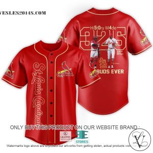 MLB St. Louis Cardinals History Made Buds Ever Baseball Jersey