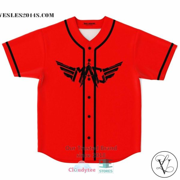 Mac red Baseball Jersey