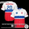 Magnussen 20 Red White Baseball Jersey