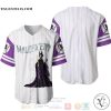 Maleficent All Over Print Pinstripe White Baseball jersey