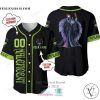 Maleficent Cartoon Personalized Pattern Baseball Jersey Shirt