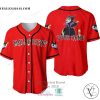 Maleficent Disney Custom Name Red Baseball Jersey Shirt