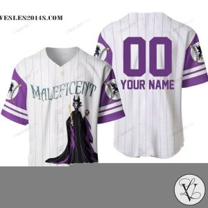 Maleficent Personalized Baseball Jersey Shirt